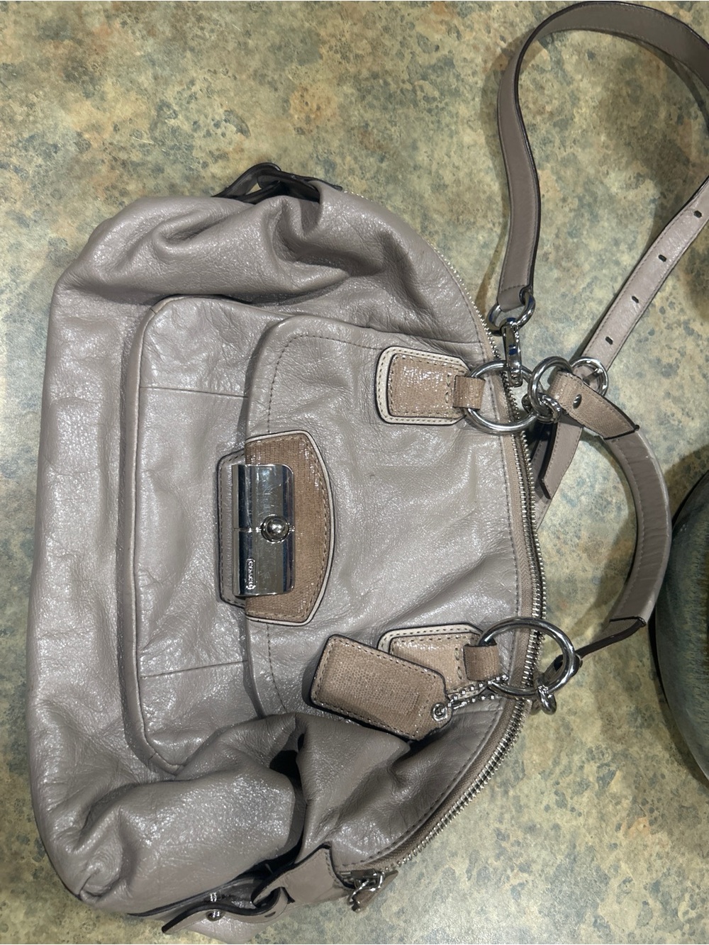 Kate Spade Taupe Leather Shoulder Bag